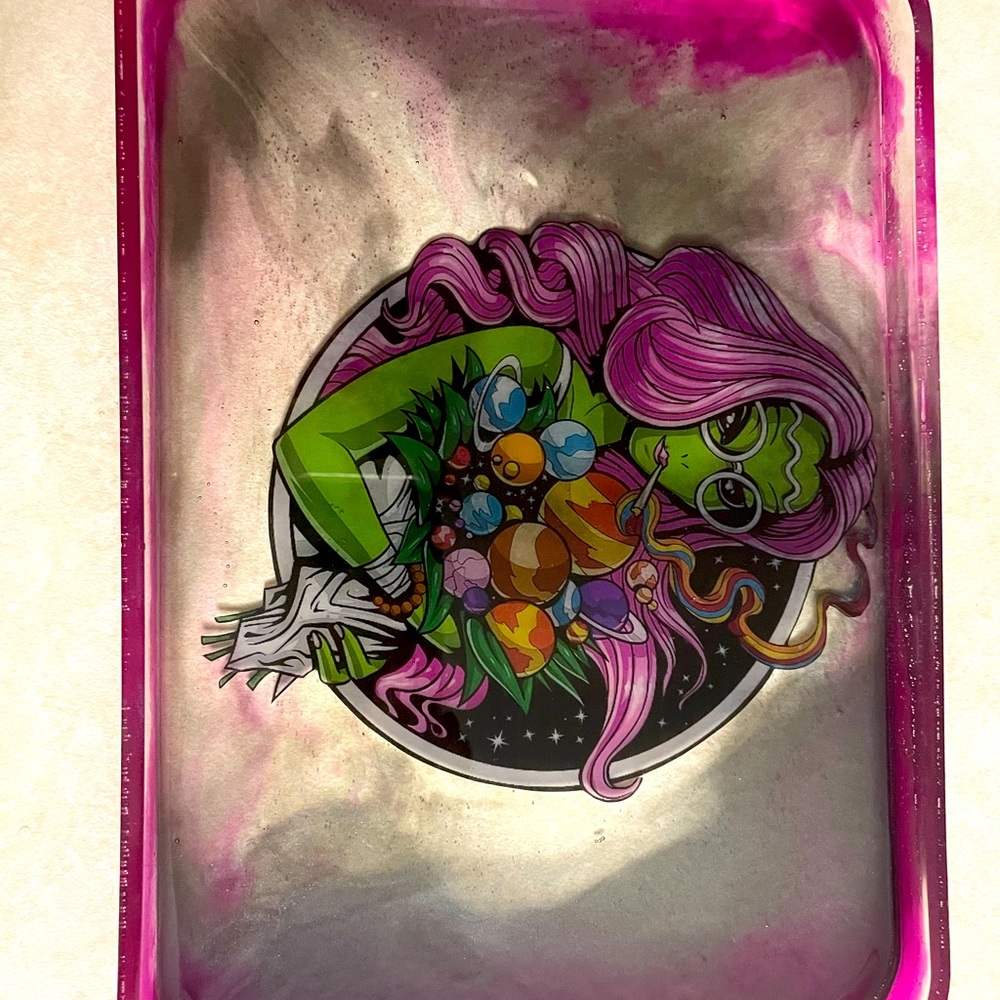 Handmade alien inspired tray